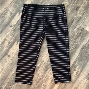 Athleta Striped Chaturanga Capris